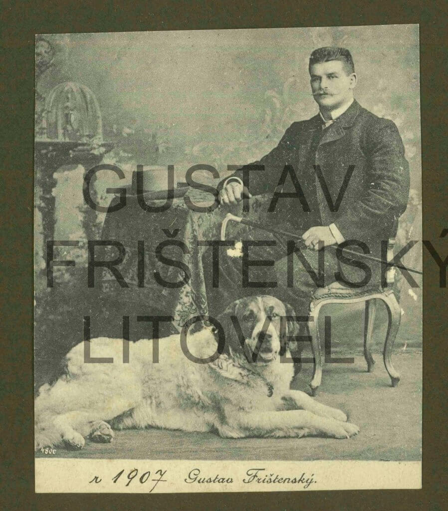 Gustav Frištenský na fotografii ako džentlmen